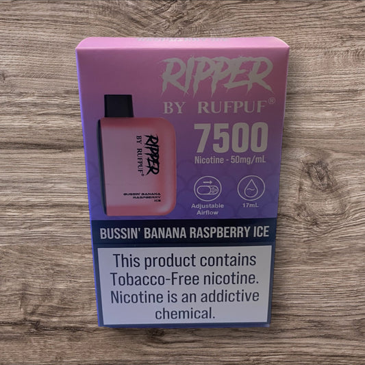 Ripper Bussin Banana Raspberry Ice